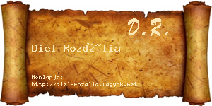 Diel Rozália névjegykártya