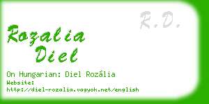 rozalia diel business card
